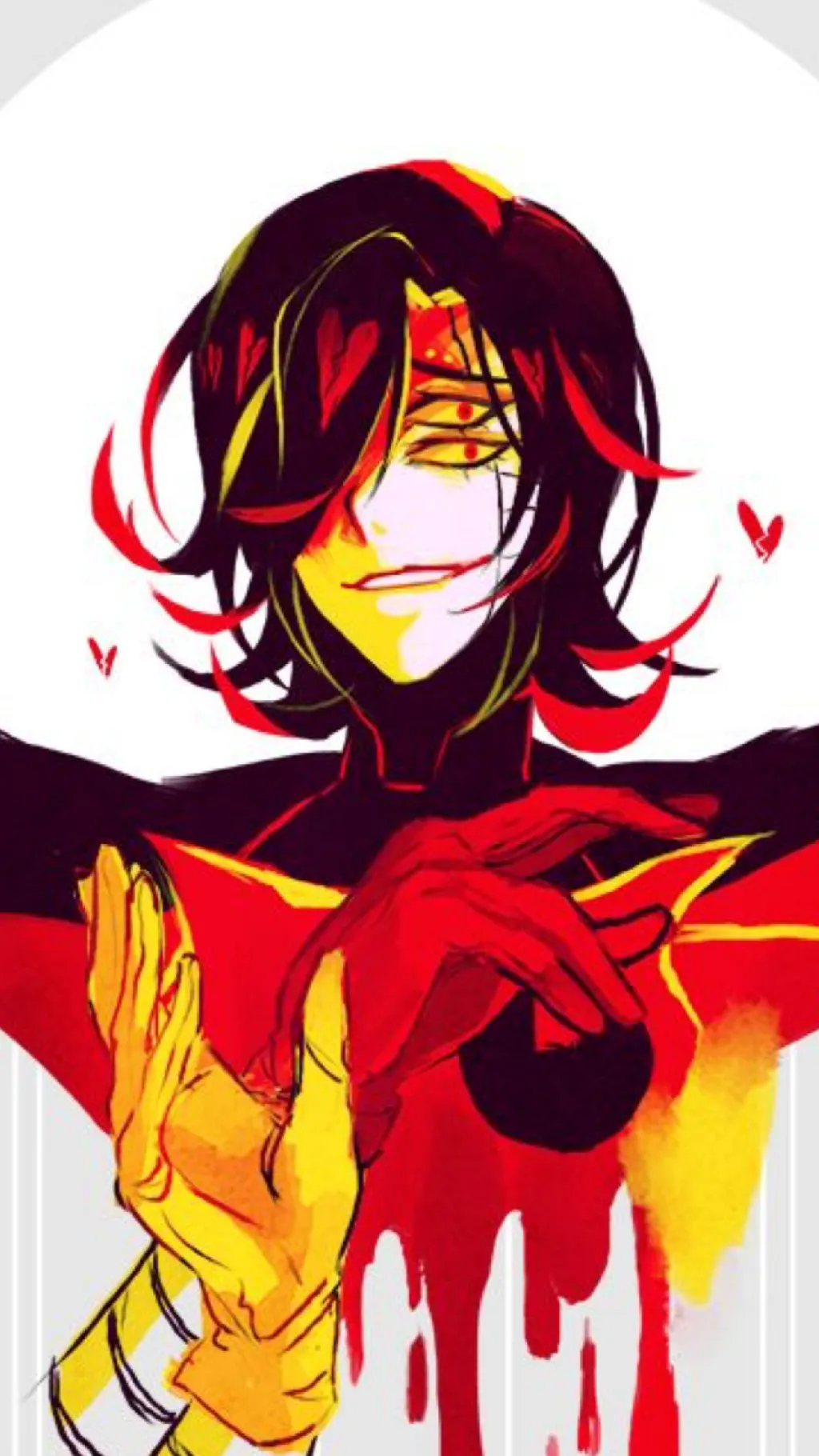 ai character: Mettaton Underfell background
