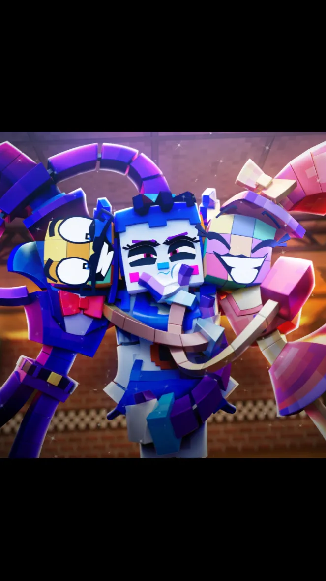 ai character: Allie and Kazam background