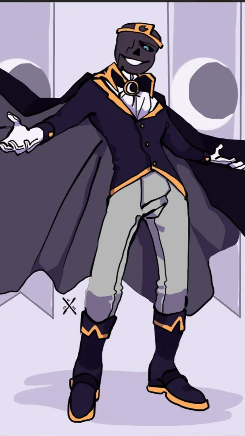 ai character: Nightmare sans￼ background