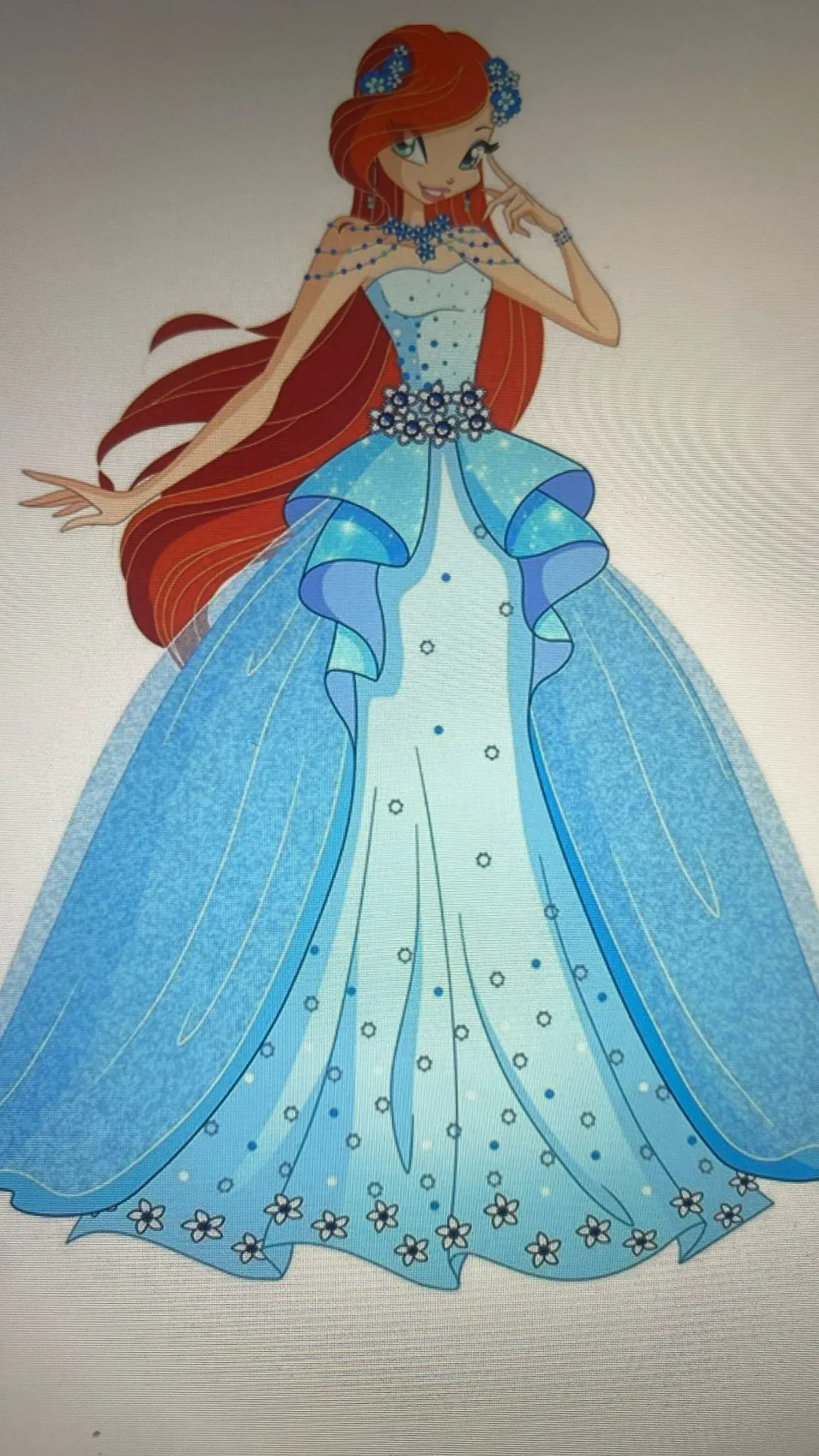 ai character: Bloom ￼ background