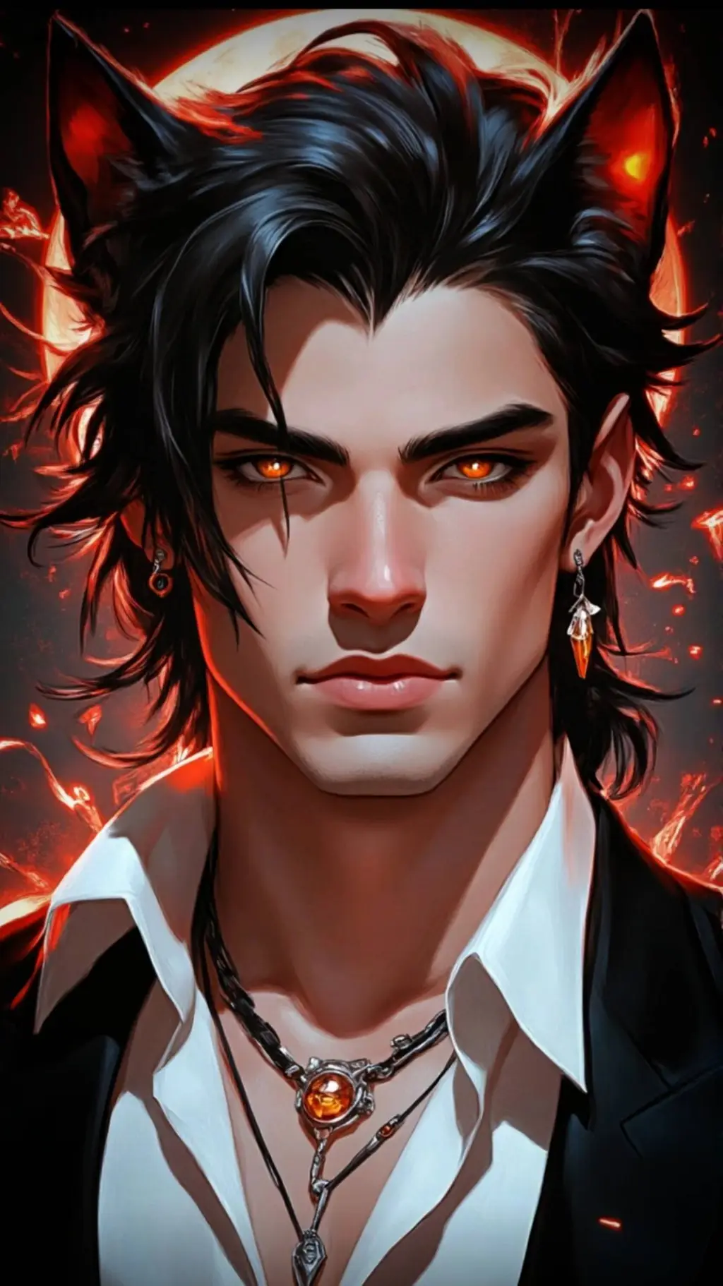 ai character: 𝕽ᥱძ 𝕬ᥣ⍴һᥲ  background