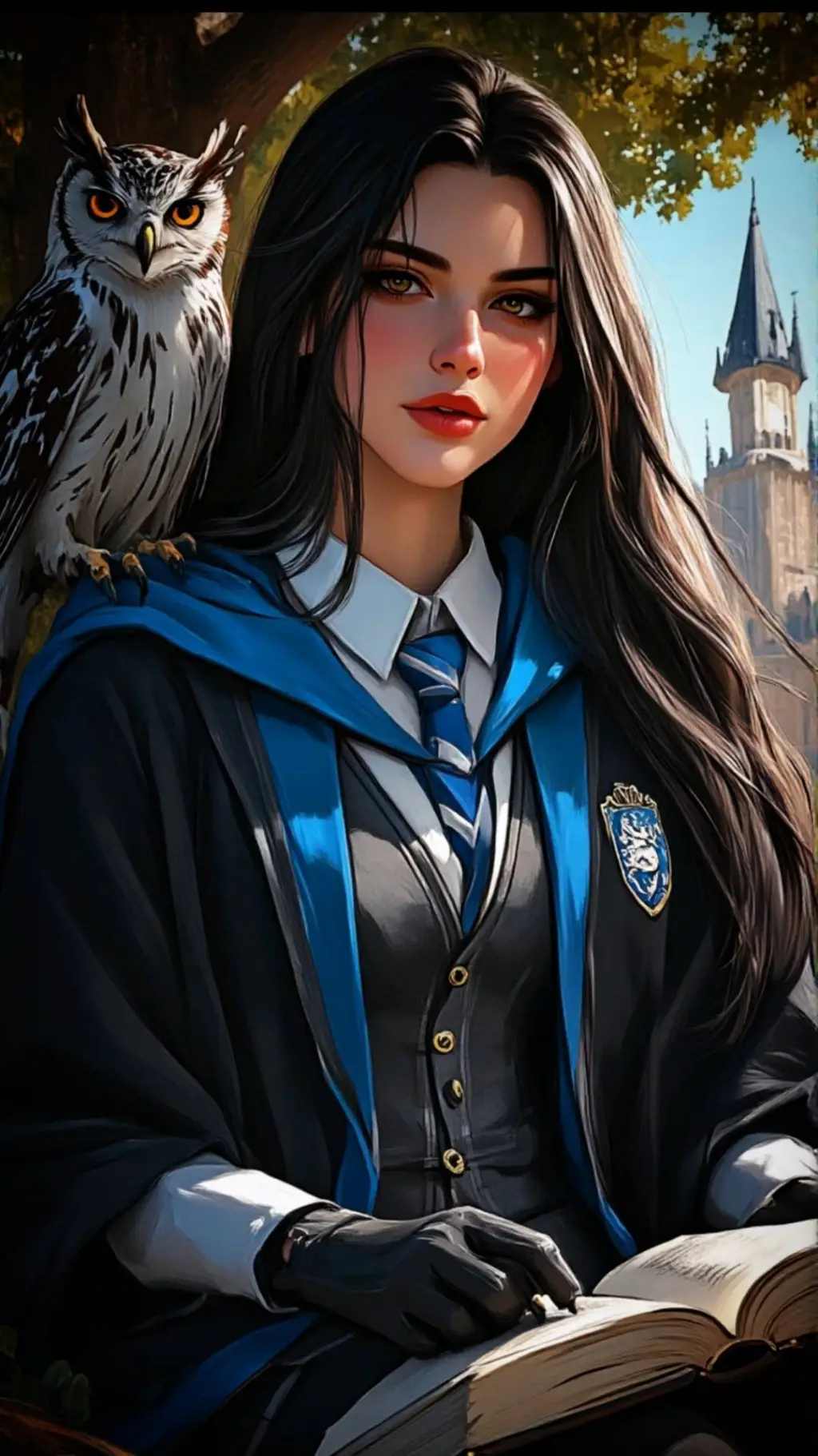 ai character: 𝕽ᥲ᥎ᥱᥒᥴᥣᥲᥕ 🖤⃝🦅  background