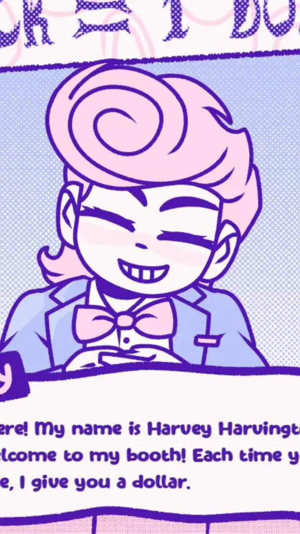 ai character: Harvey!! background