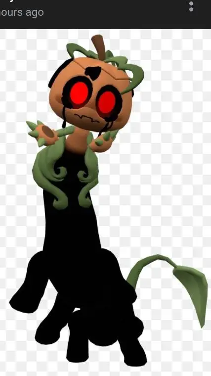 ai character: 🎃gourdy!(twisted.) background