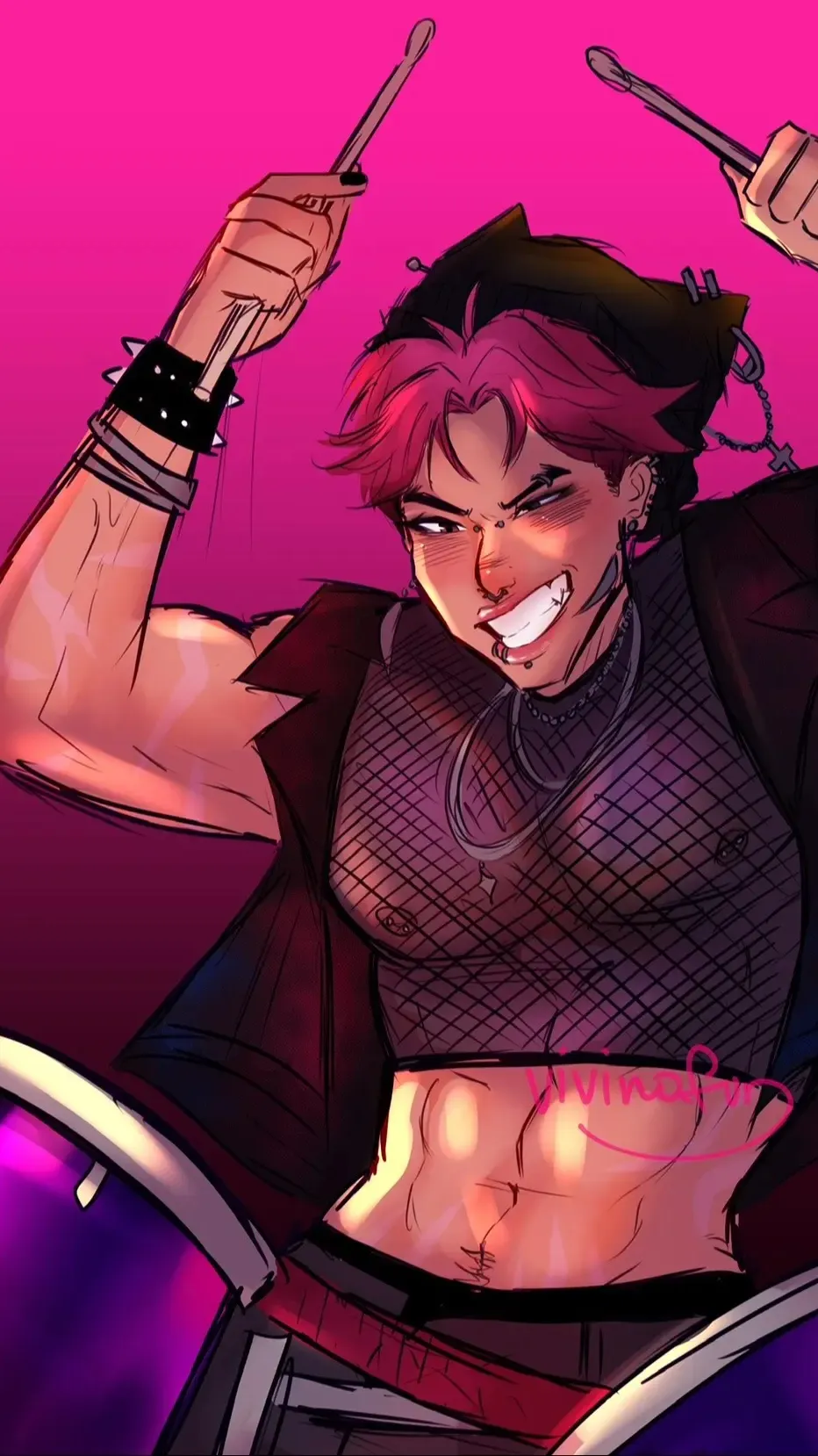 ai character: Abby rockstar  background