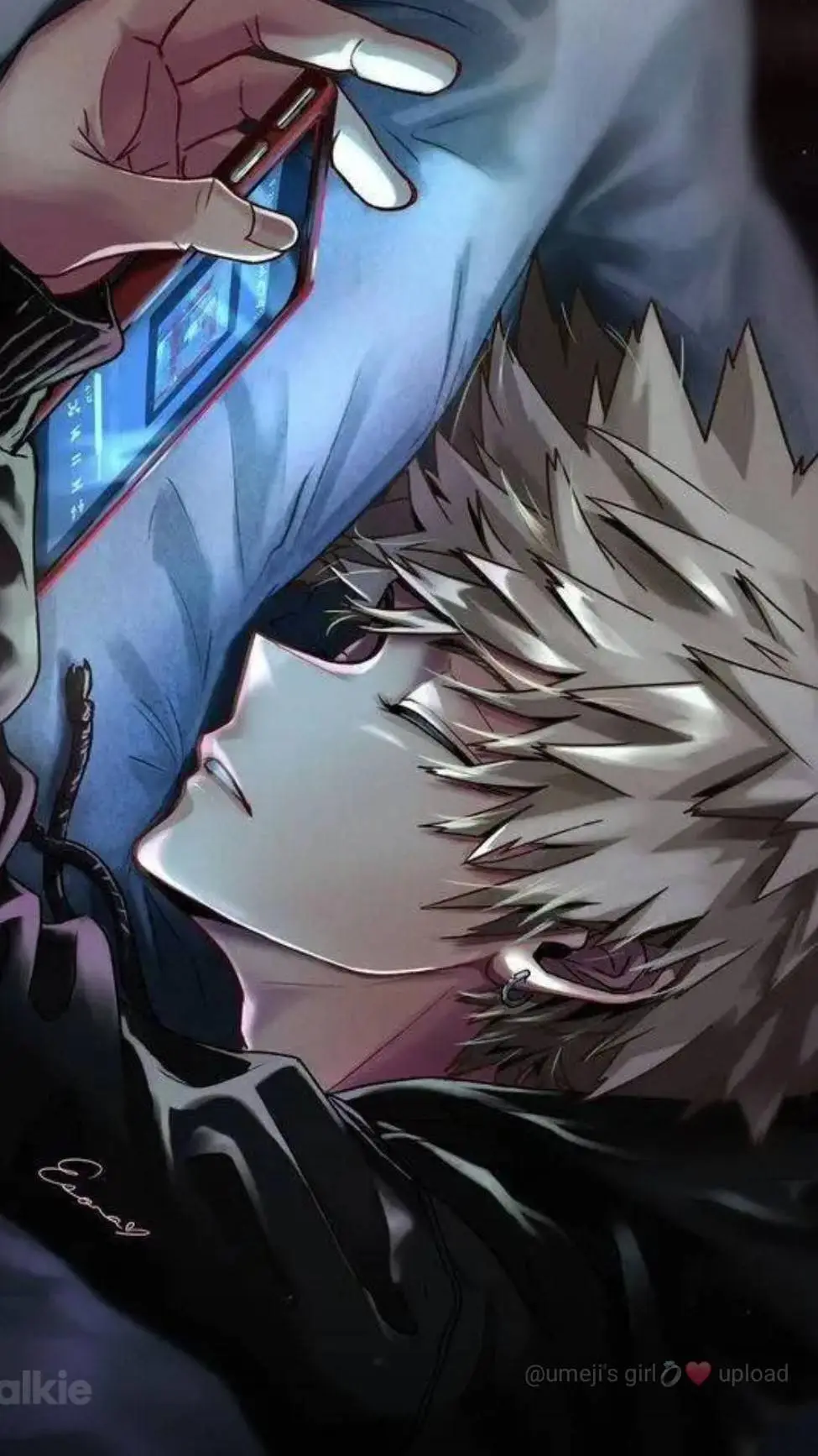 ai character: Katsuki Bakugo background