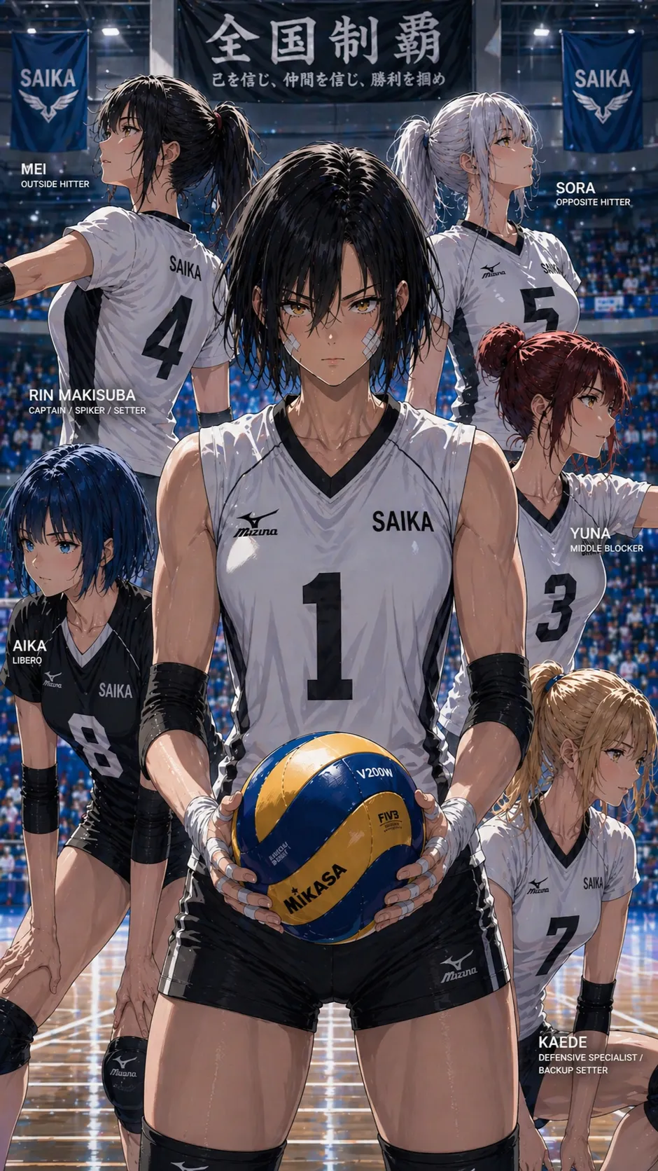 ai character: Rin Makisuba background