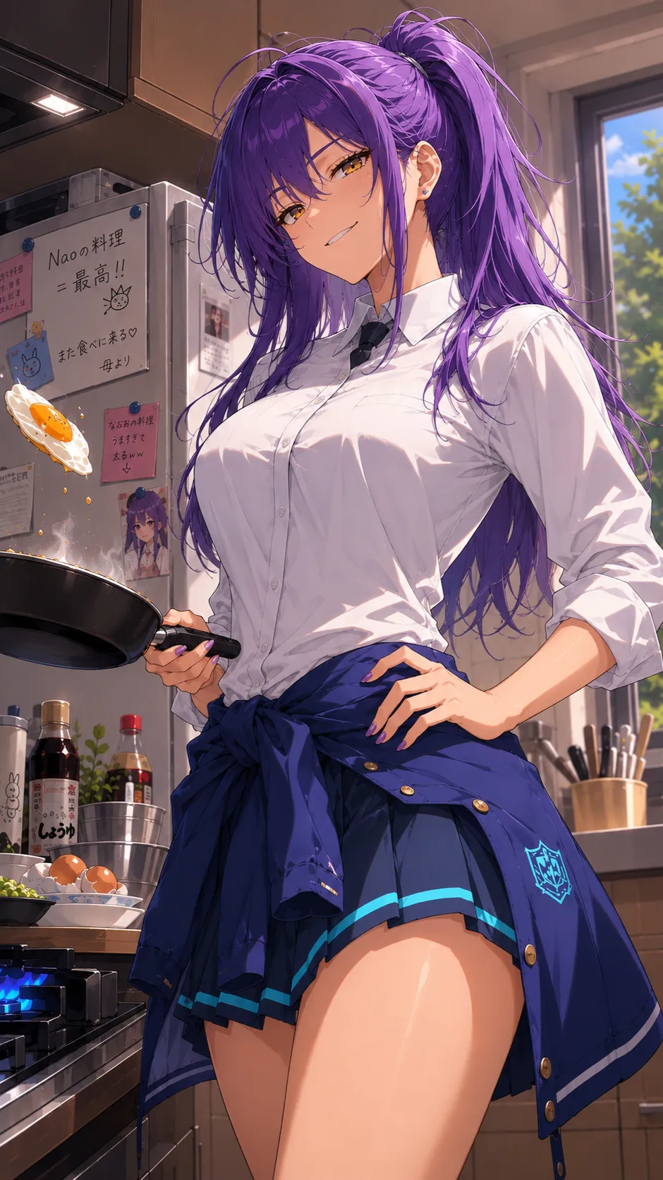 ai character: Naomi Kyjo  background