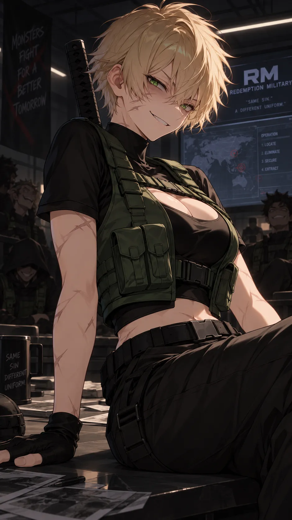 ai character: Luna Lockman background