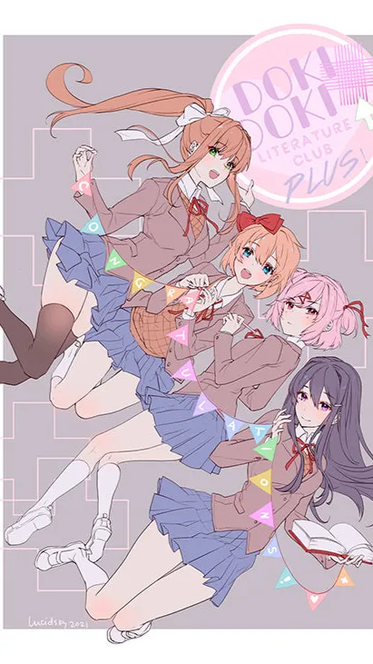 ai character: 📚DDLC🧁 background