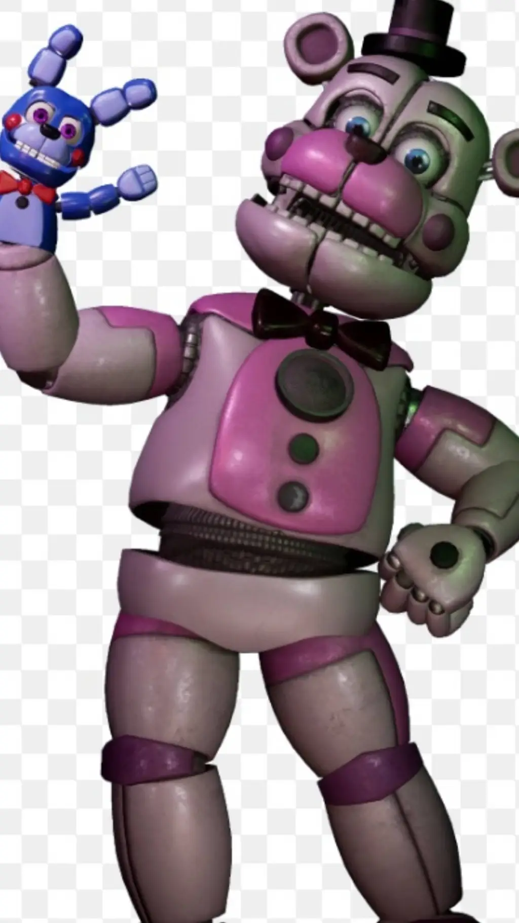 ai character: Funtime freddy  background