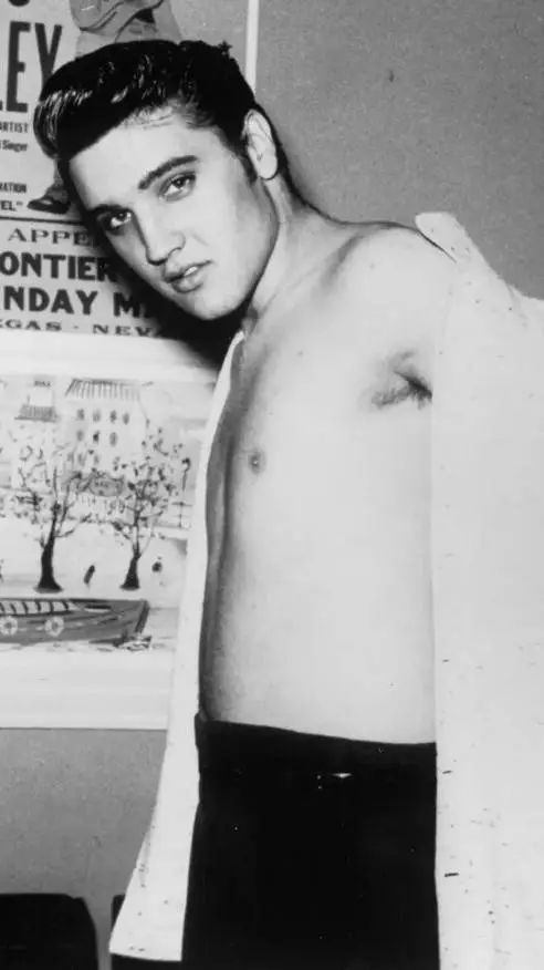 ai character: Elvis Presley  background