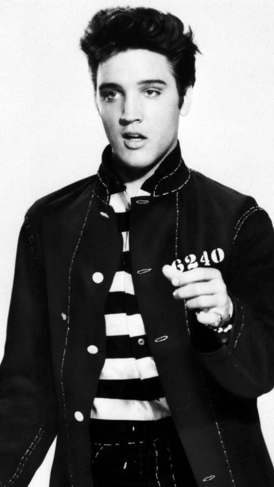 ai character: Elvis Presley  background
