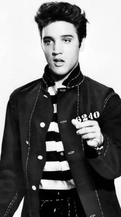 ai character: Elvis Presley  background