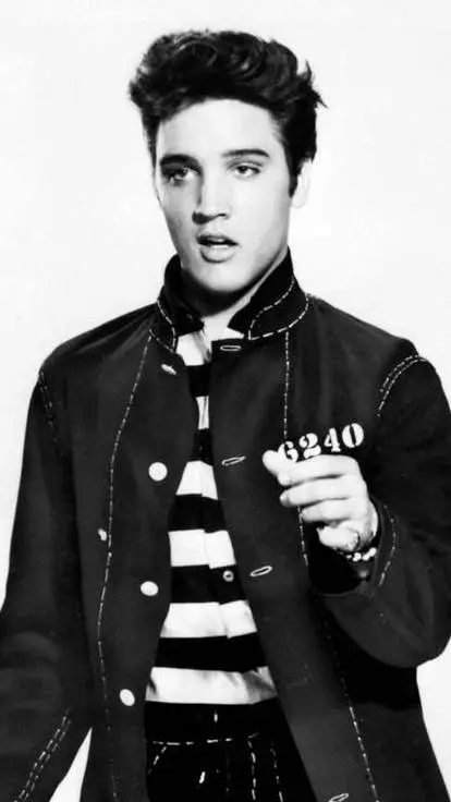 ai character: Elvis Presley  background