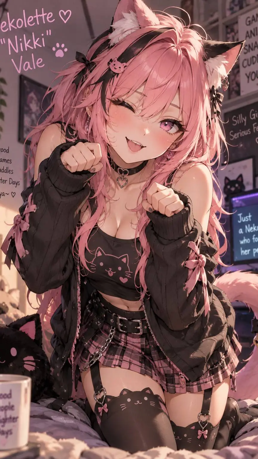 ai character: Nekkolette  background