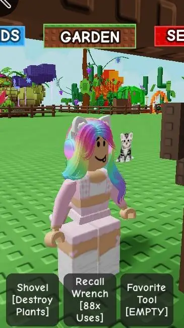 ai character: grow a garden background
