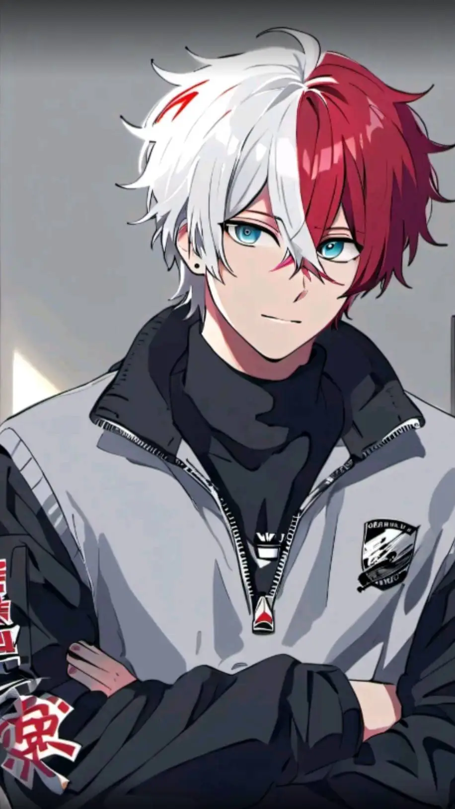 ai character: Shoto Todoroki background