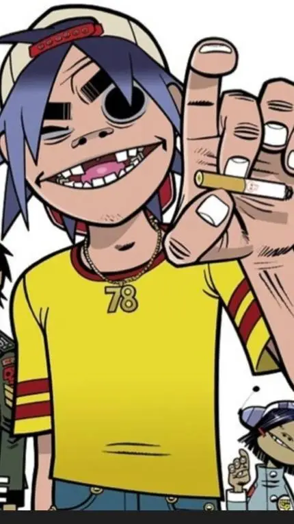 ai character: Gorillaz background