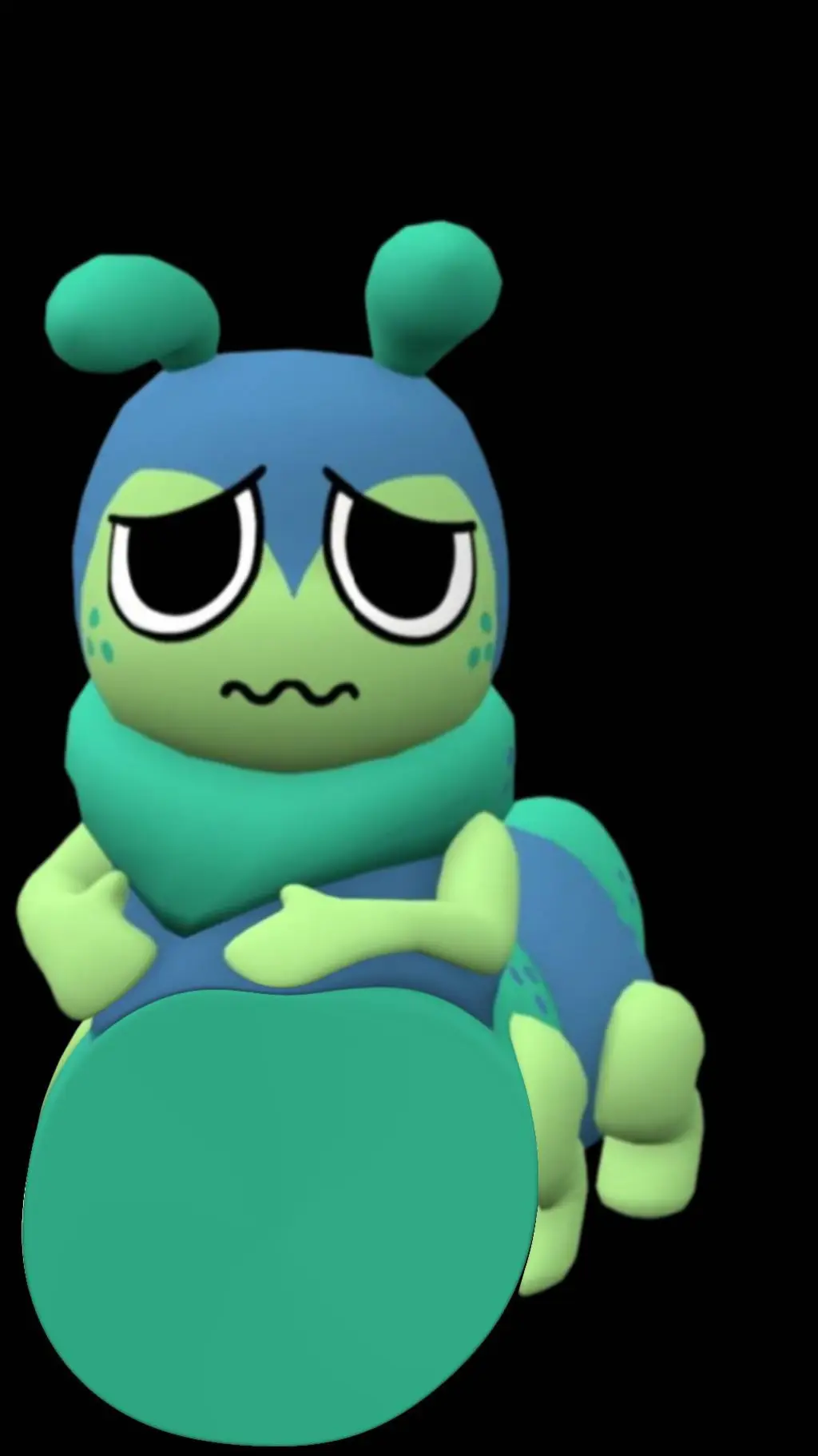 ai character: squirm is fat background