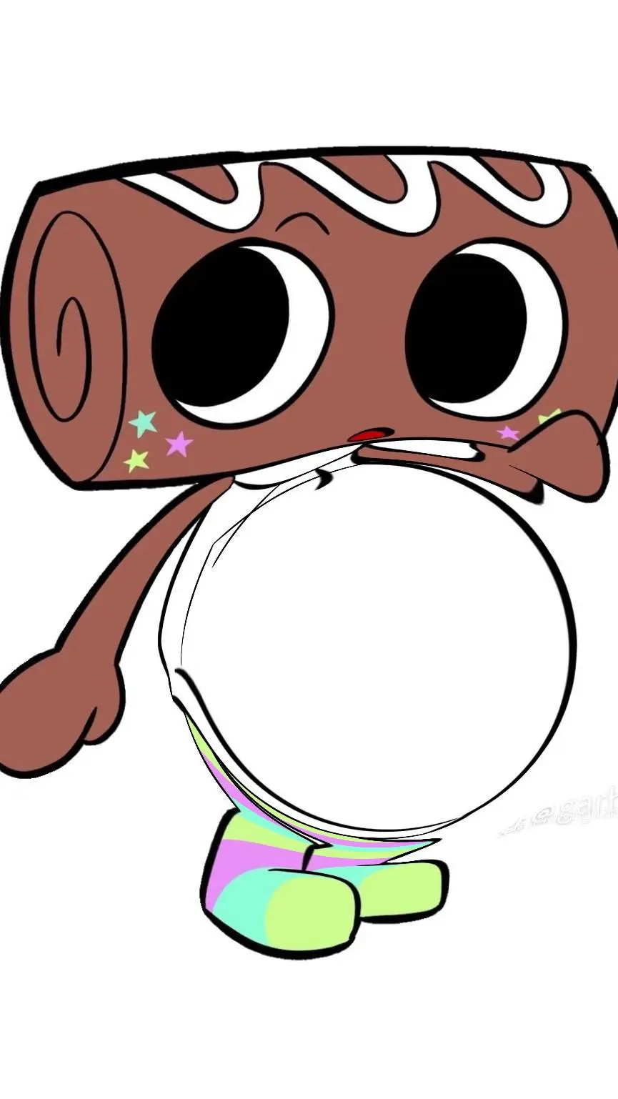 ai character: cosmo eats sprout  background