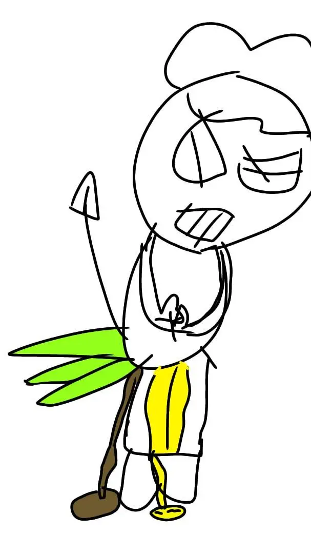ai character: gassy sprout  background
