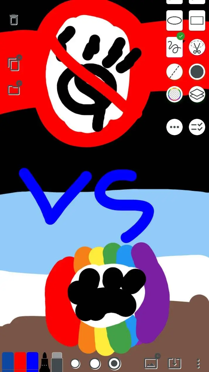 ai character: antifurs vs furrys background