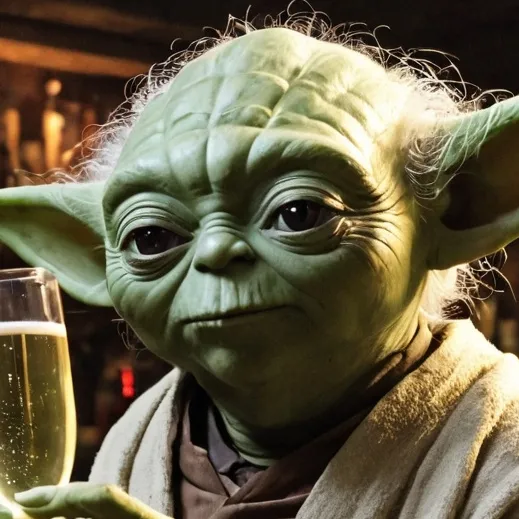 chat with ai character: Drunk Yoda