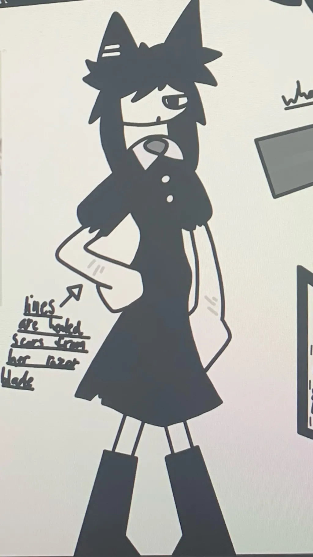 ai character: Ms CircleXBaldi 2 background