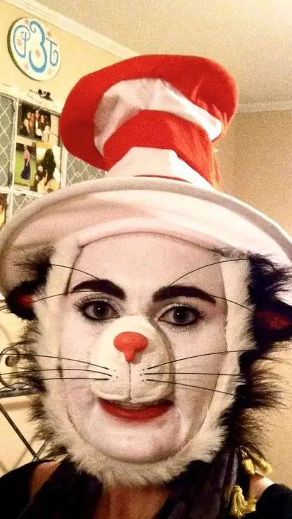 ai character: cat in the hat background