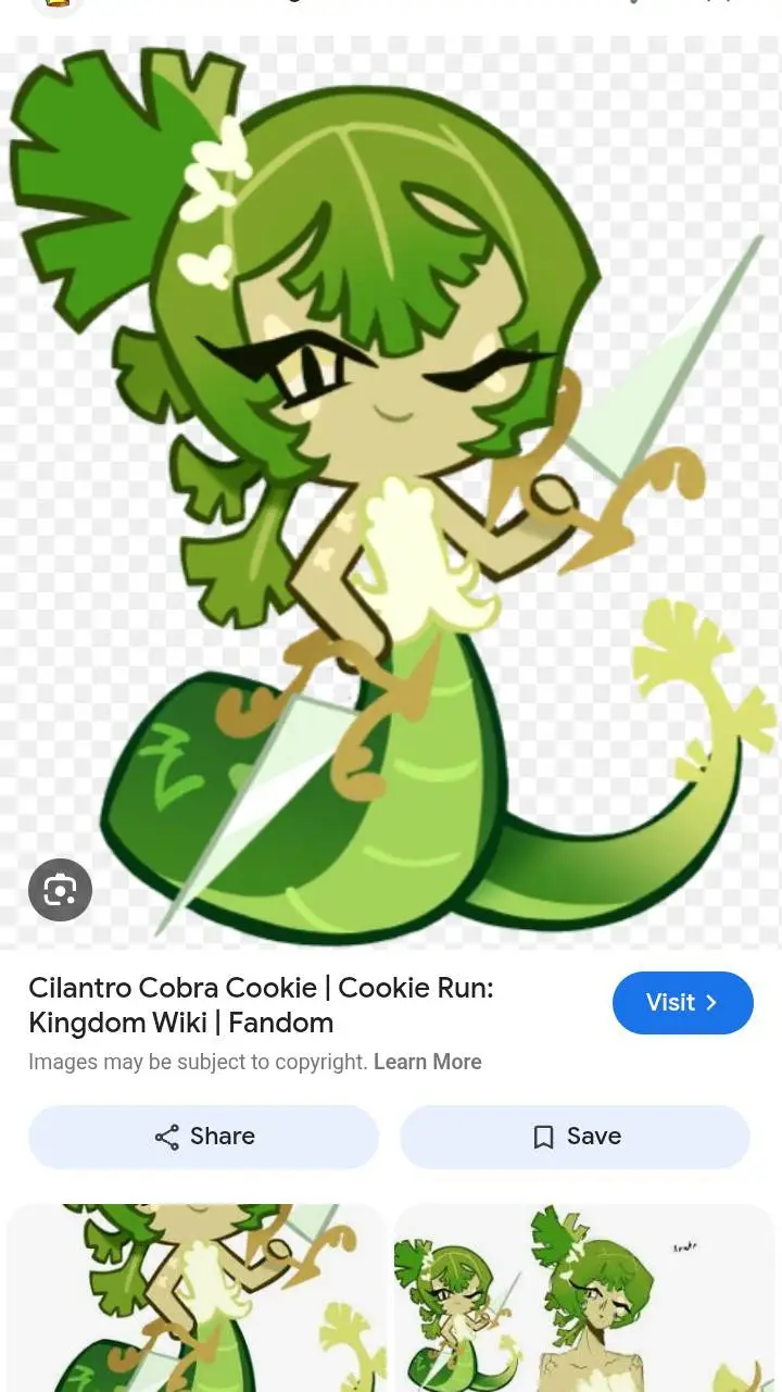 ai character: Cilantro Cobra background