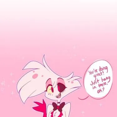 chat with ai character: Angel dust x Y/N