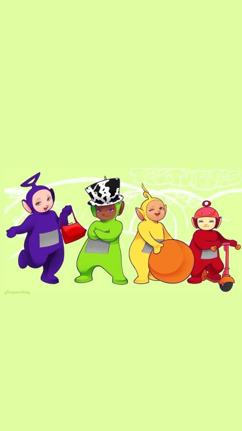 ai character: Teletubbies background