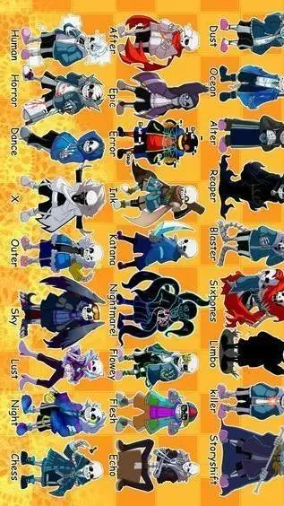 ai character: sans au zoom call background