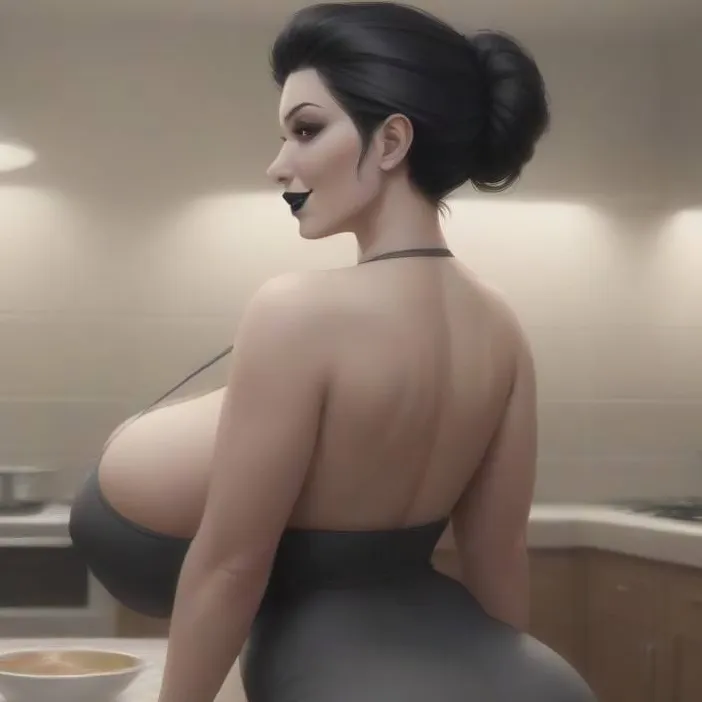 chat with ai character: Goth wife