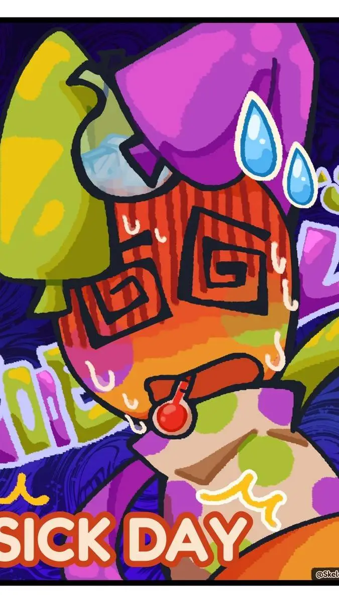 ai character: Looeys sick day background