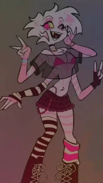 ai character: .☆♡angel dust♡☆. background