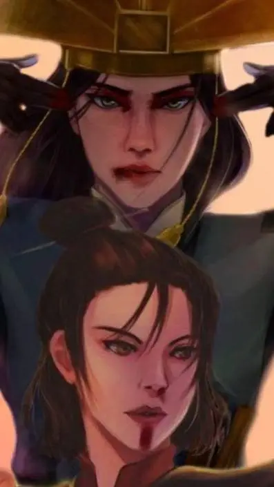 ai character: Rangi & Kyoshi background