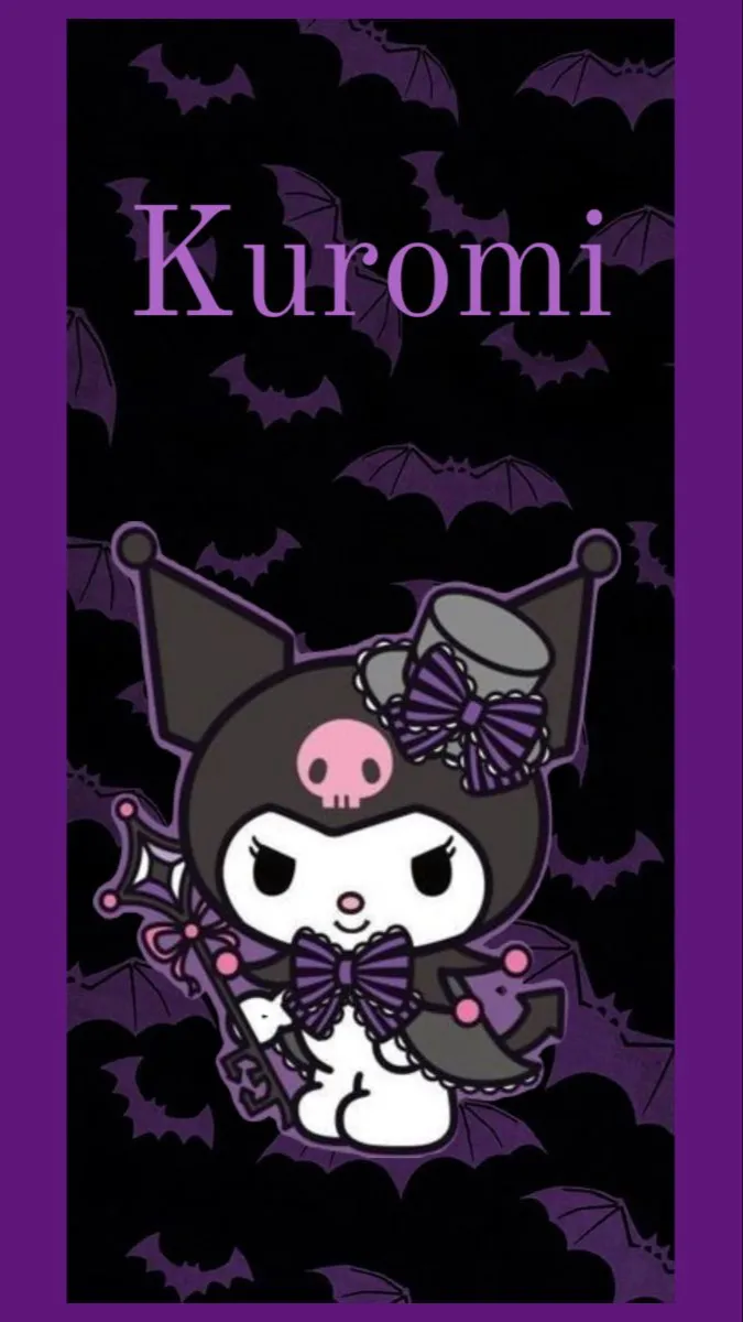 ai character: Kuromi  background