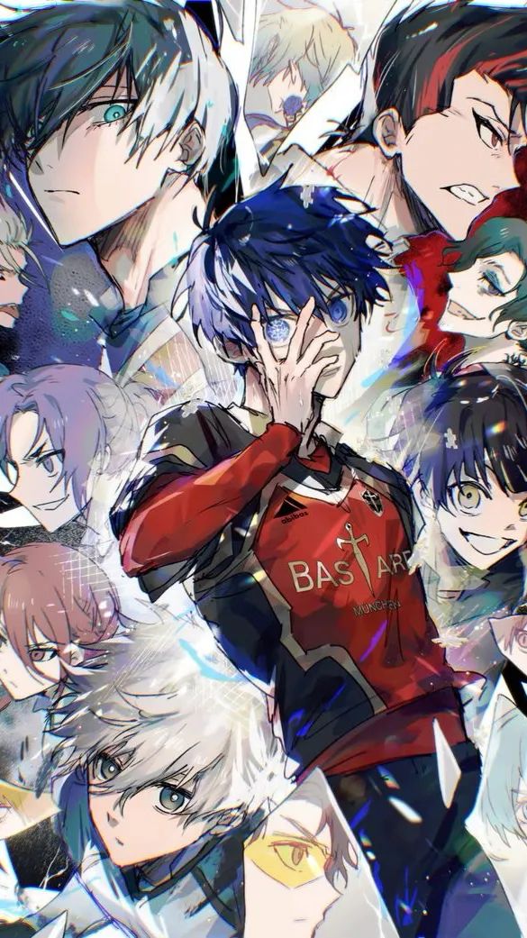 ai character: Blue lock background