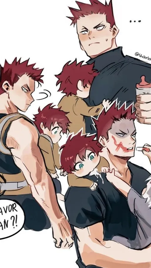 ai character: Enji Todoroki  background