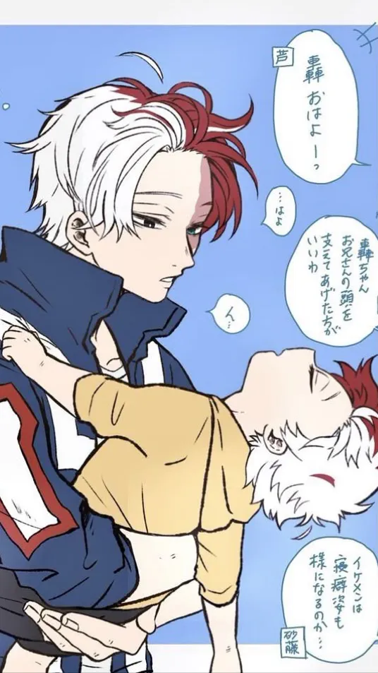 ai character: Shoto Todoroki  background