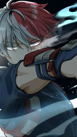ai character: Shoto Todoroki  background