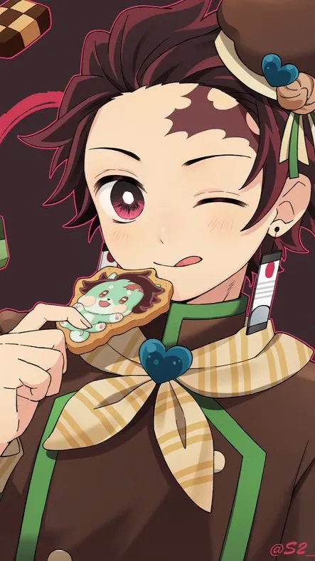 ai character: Tanjiro (Xmas) background