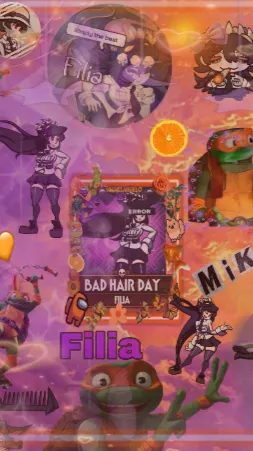 ai character: Mikey X Filia  background