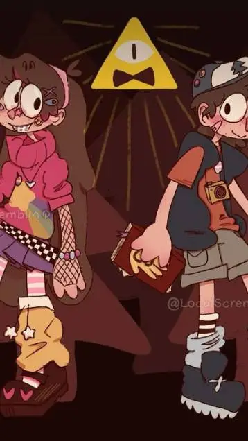 ai character: 🍧🥰~Mable&Dipper~😎🍧 background