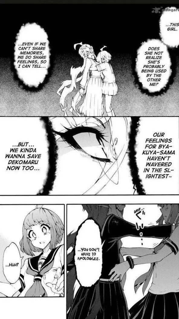ai character: komoru mad at toko background