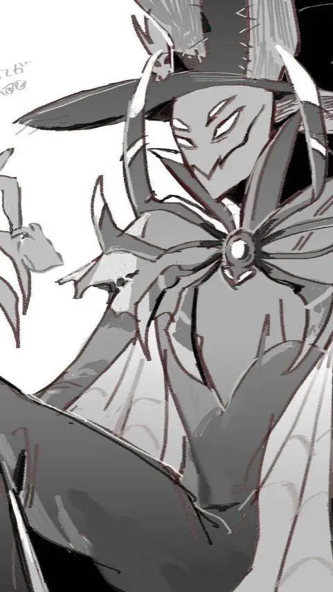 ai character: 💚🖤Zestail🕷 Morde🖤💚 background