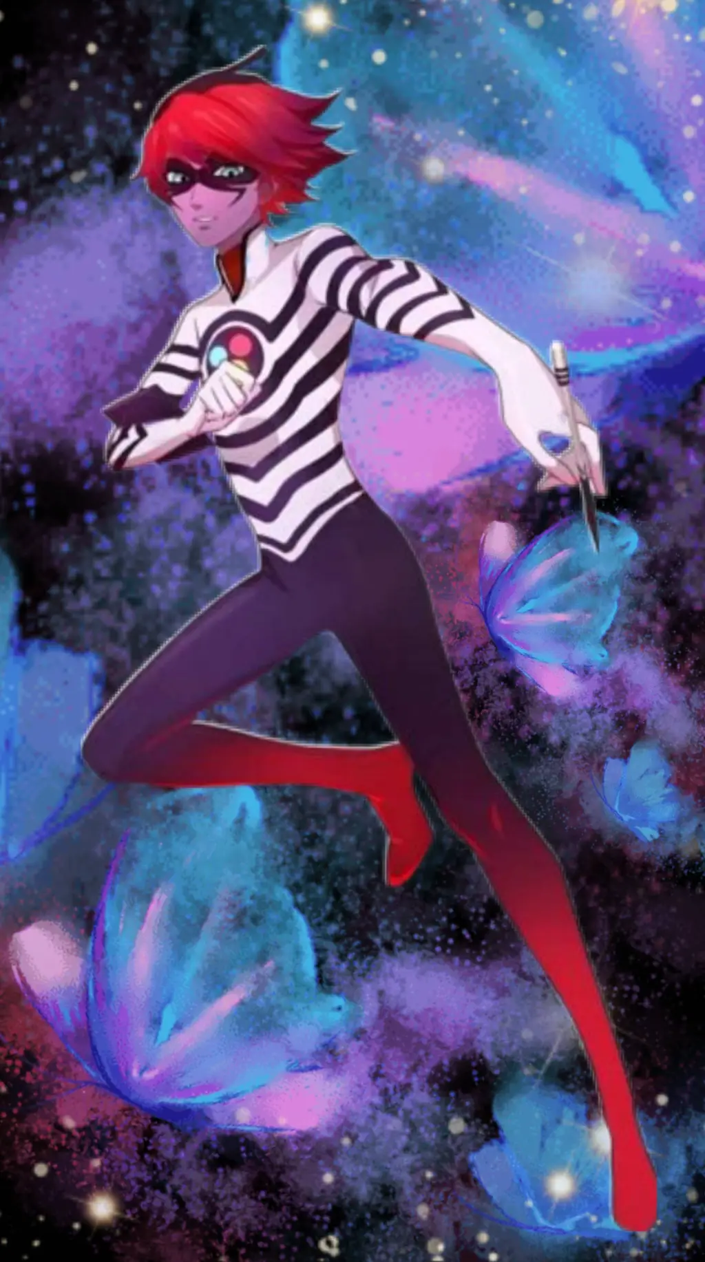 ai character: mha evillustrator background