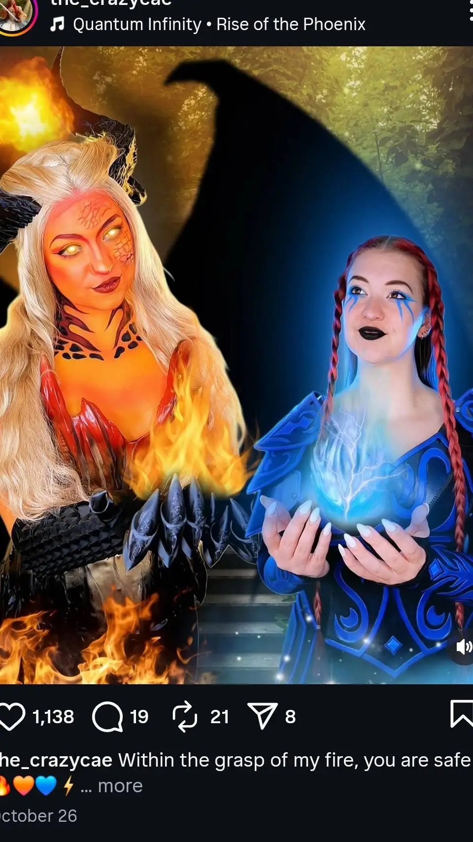 ai character: Crazy cae  background